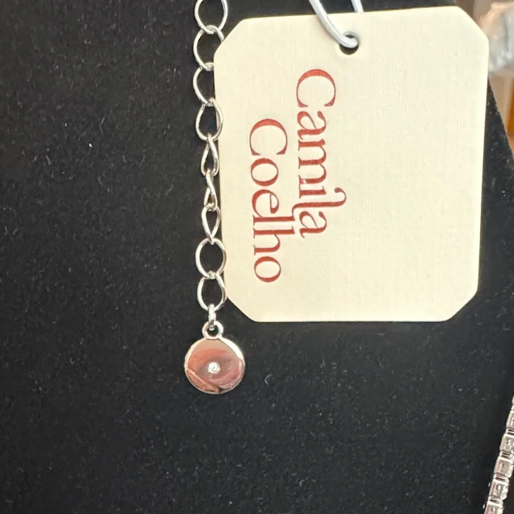 Camila Coelho Elegant Silver color Bow Necklace